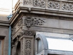 The entablature at the conservatory will be rebuilt.